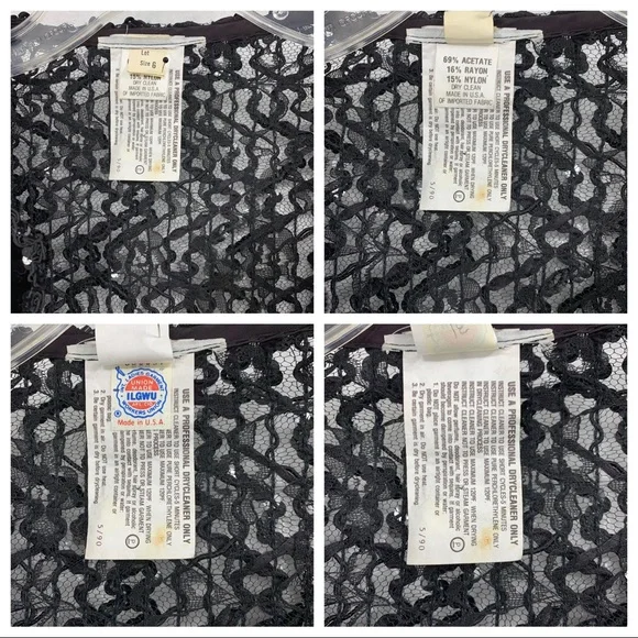 Vintage- Exquisite Rich Black Jacket- Made in the USA Union Made - Picture 12 of 14